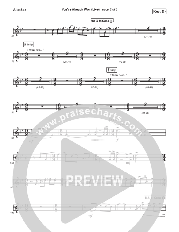 You've Already Won (Choral Anthem SATB) Sax Pack (Shane & Shane / Arr. Mason Brown)