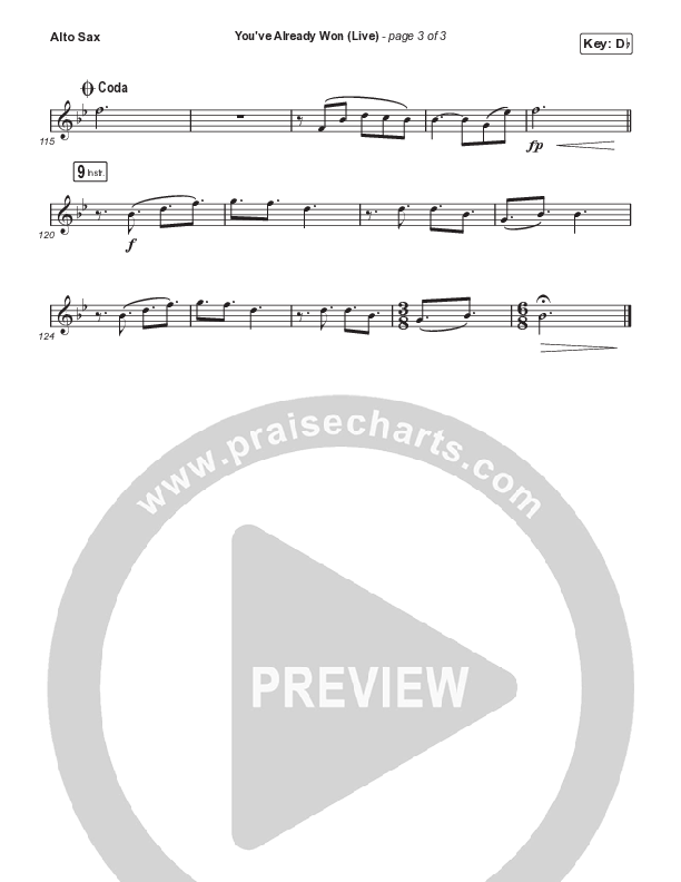 You've Already Won (Choral Anthem SATB) Sax Pack (Shane & Shane / Arr. Mason Brown)