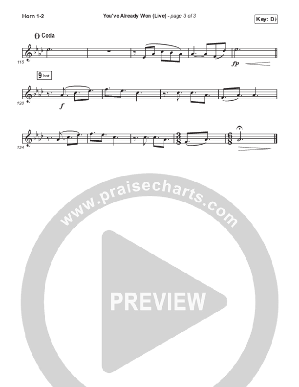 You've Already Won (Choral Anthem SATB) Brass Pack (Shane & Shane / Arr. Mason Brown)