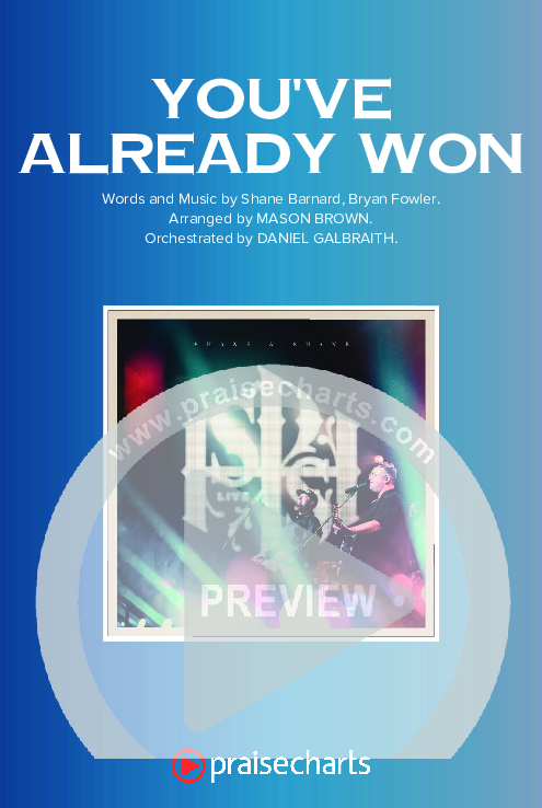 You've Already Won (Choral Anthem SATB) Octavo Cover Sheet (Shane & Shane / Arr. Mason Brown)