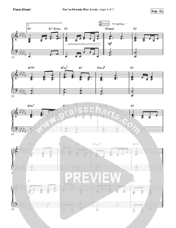 You've Already Won (Choral Anthem SATB) Piano Sheet (Shane & Shane / Arr. Mason Brown)