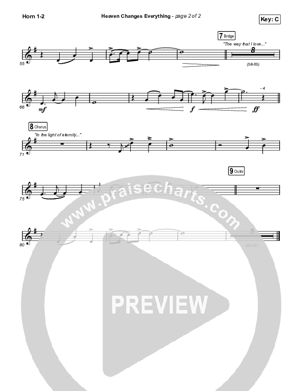 Heaven Changes Everything Brass Pack (Big Daddy Weave)