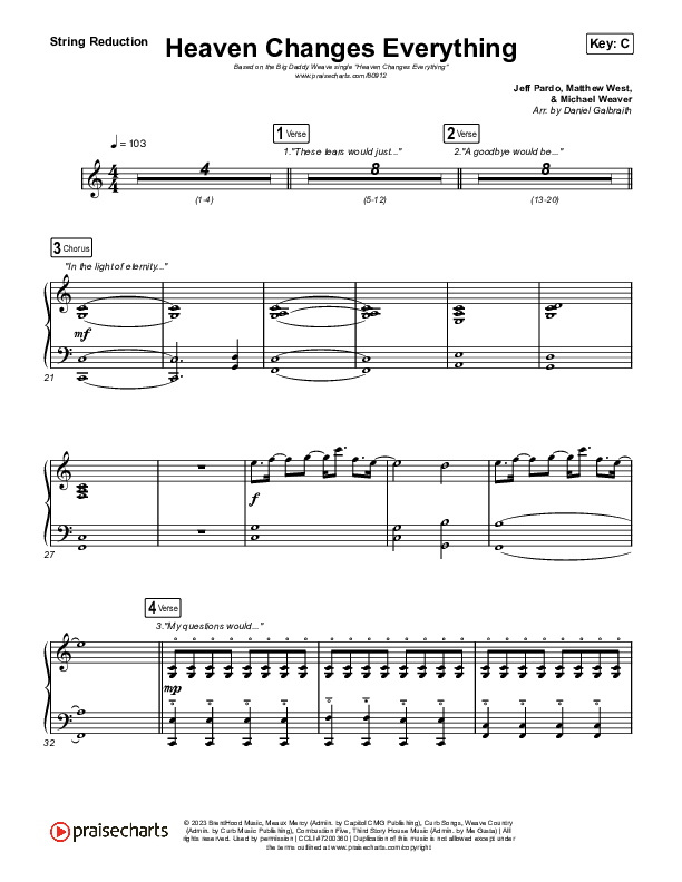 Heaven Changes Everything String Reduction (Big Daddy Weave)