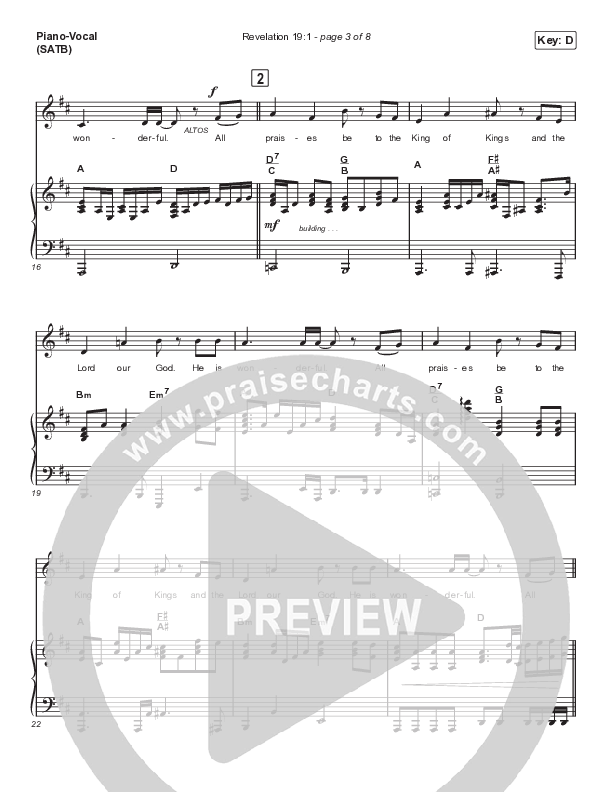 Revelation 19:1 (Choral Anthem SATB) Light Orchestration (Maverick City Music / Naomi Raine / Chandler Moore / Arr. Mason Brown)