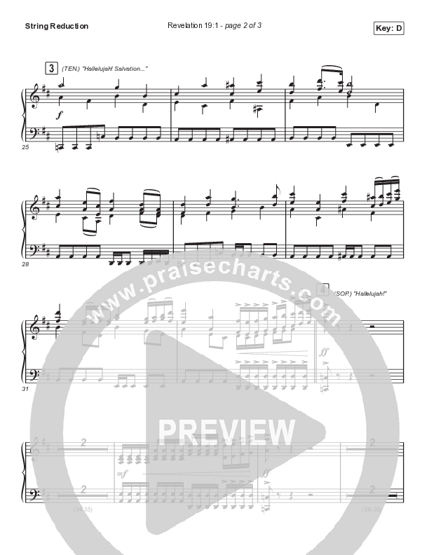 Revelation 19:1 (Choral Anthem SATB) String Reduction (Maverick City Music / Naomi Raine / Chandler Moore / Arr. Mason Brown)