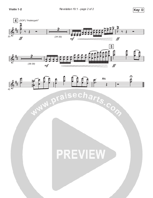 Revelation 19:1 (Worship Choir/SAB) String Pack (Maverick City Music / Naomi Raine / Chandler Moore / Arr. Mason Brown)