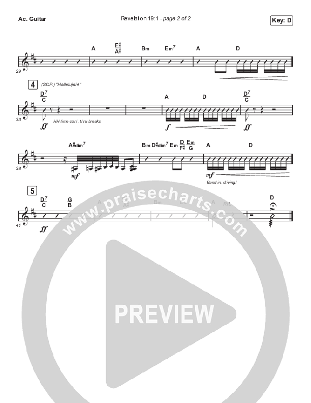 Revelation 19:1 (Sing It Now) Acoustic Guitar (Maverick City Music / Naomi Raine / Chandler Moore / Arr. Mason Brown)