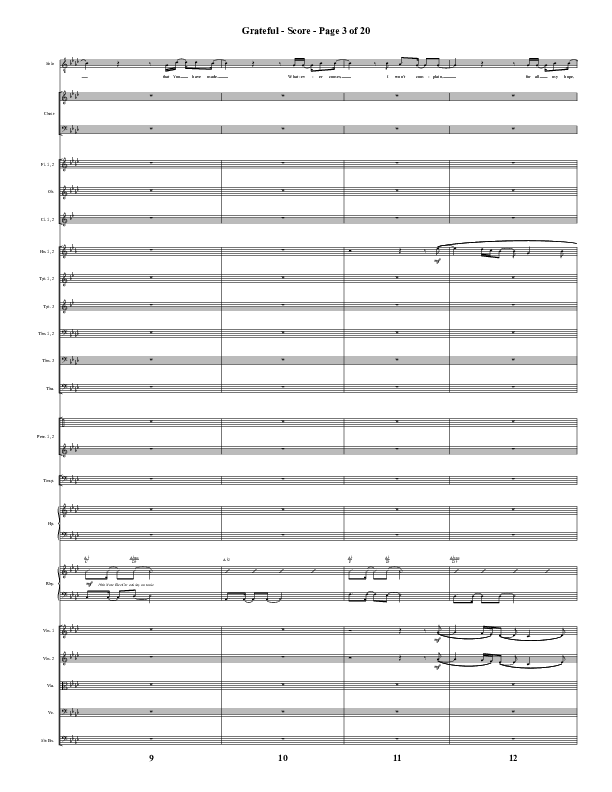 Grateful (Choral Anthem SATB) Conductor's Score (Word Music Choral / Arr. J. Daniel Smith)