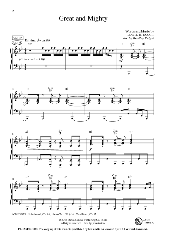 Great and Mighty (Choral Anthem SATB) Anthem (SATB/Piano) (Lillenas Choral / Arr. Bradley Knight)