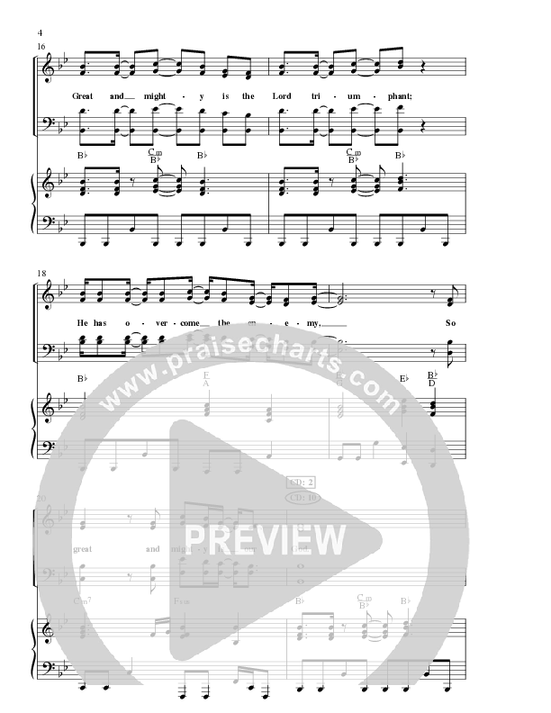 Great and Mighty (Choral Anthem SATB) Anthem (SATB/Piano) (Lillenas Choral / Arr. Bradley Knight)