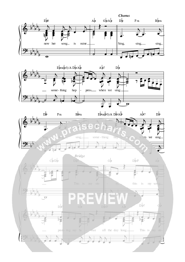 Sing Sing Sing Lead Sheet Melody (Anchor Hymns / Sarah Kroger / Jasmine Mullen)