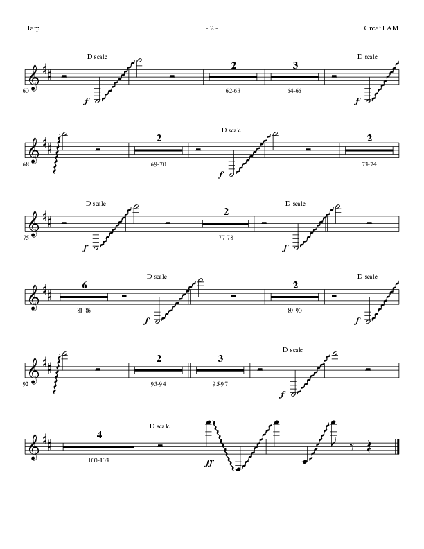 Great I Am (Choral Anthem SATB) Harp (Lillenas Choral / Arr. David Clydesdale)