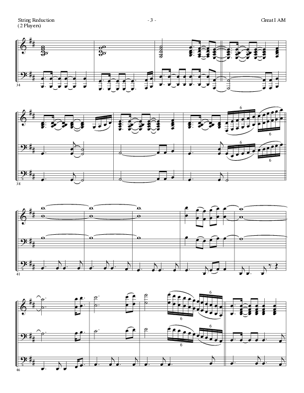 Great I Am (Choral Anthem SATB) String Reduction (Lillenas Choral / Arr. David Clydesdale)