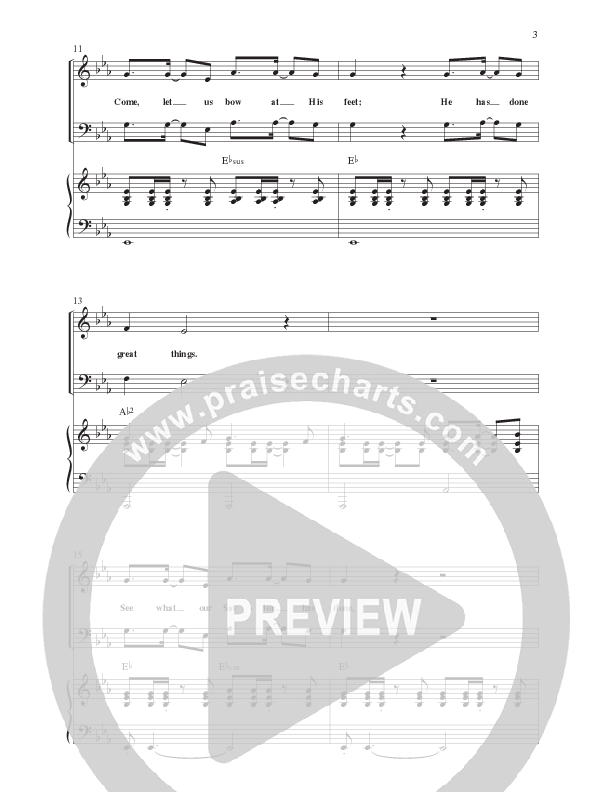 Great Things (Choral Anthem SATB) Anthem (SATB/Piano) (Lillenas Choral / Arr. Nick Robertson)