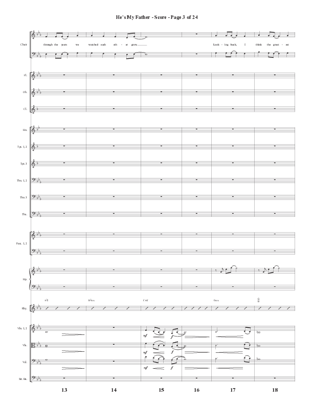 He’s My Father (Father’s Day) (Choral Anthem SATB) Orchestration (Word Music Choral / Arr. Steve Mauldin)