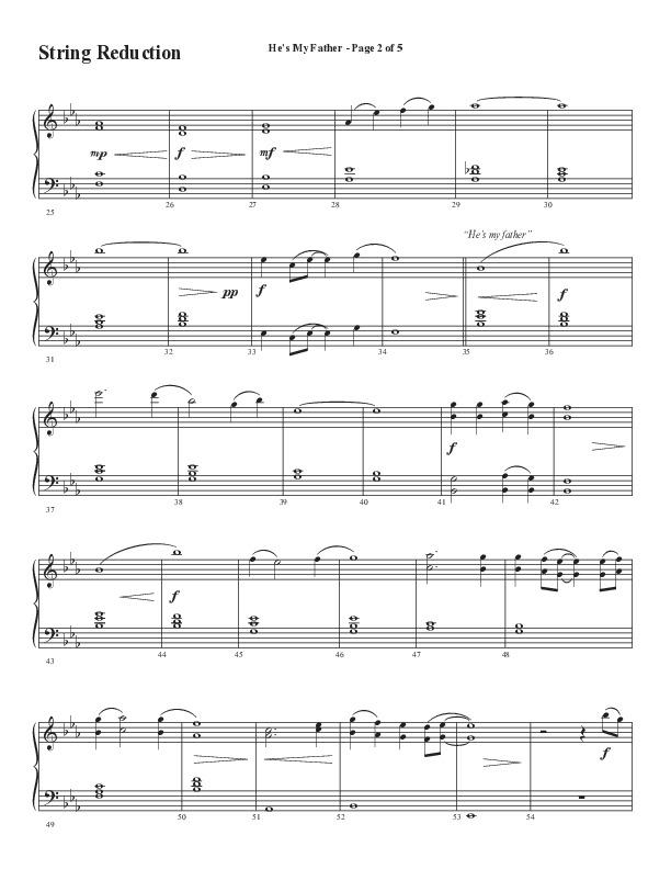 He’s My Father (Father’s Day) (Choral Anthem SATB) String Reduction (Word Music Choral / Arr. Steve Mauldin)