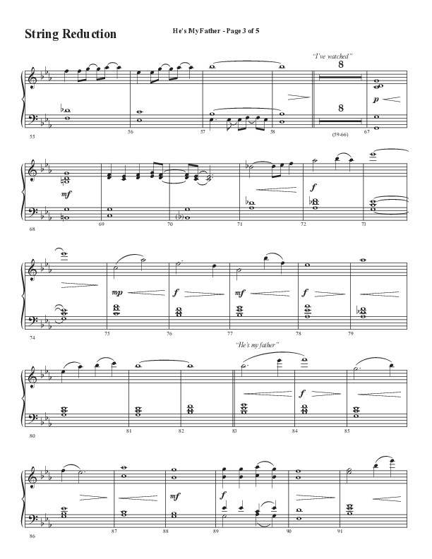 He’s My Father (Father’s Day) (Choral Anthem SATB) String Reduction (Word Music Choral / Arr. Steve Mauldin)