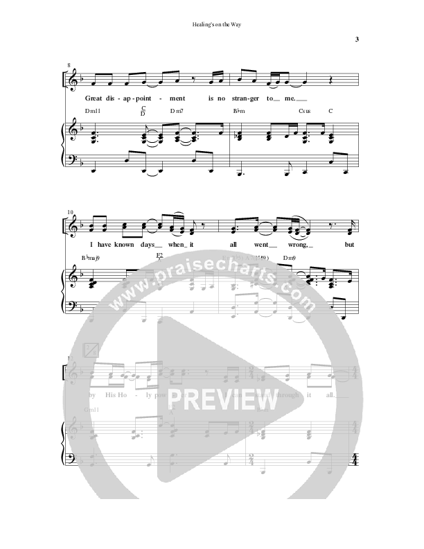 Healing’s on the Way (Choral Anthem SATB) Anthem (SATB/Piano) (Word Music Choral / Arr. David Wise)
