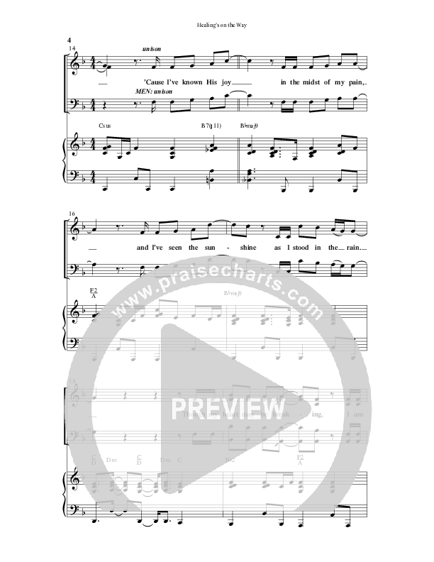 Healing’s on the Way (Choral Anthem SATB) Anthem (SATB/Piano) (Word Music Choral / Arr. David Wise)