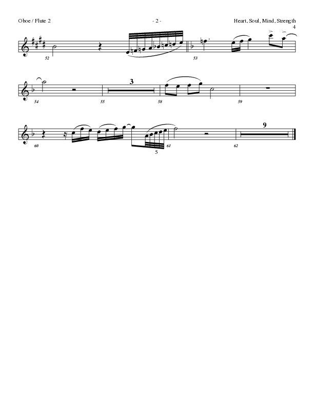 Heart Soul Mind And Strength (Choral Anthem SATB) Flute/Oboe (Lillenas Choral / Arr. Geron Davis / Arr. Bradley Knight)