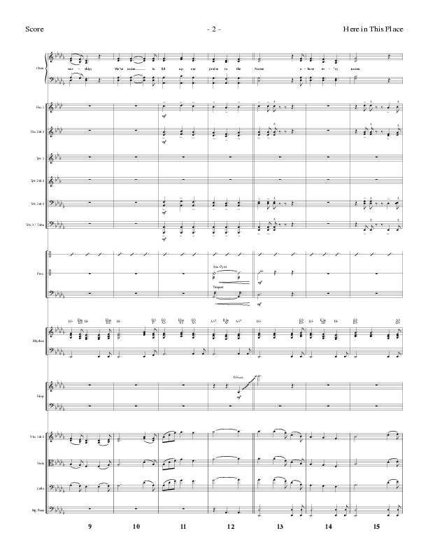 Here In This Place with Blessed Assurance, To God Be The Glory (Choral Anthem SATB) Conductor's Score (Lillenas Choral / Arr. Dave Clark / Orch. David Clydesdale)