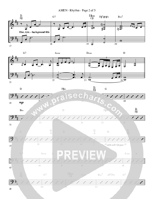 Amen (Choral Anthem SATB) Lead Melody & Rhythm (Lifeway Choral / Arr. Bradley Knight)