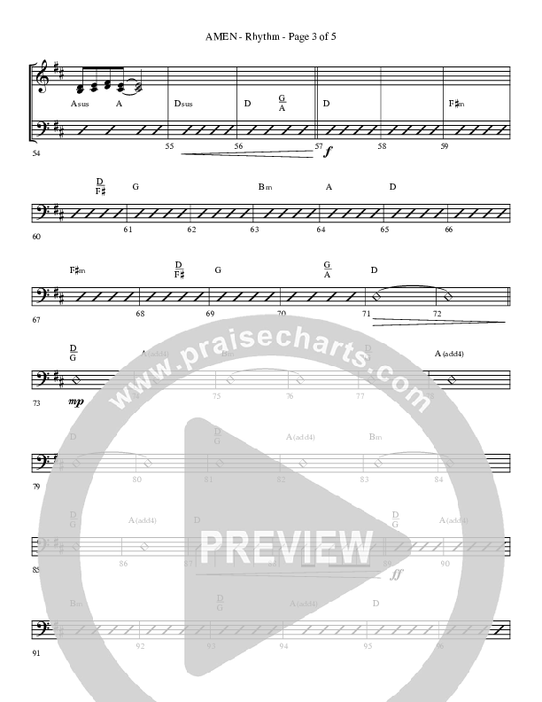 Amen (Choral Anthem SATB) Lead Melody & Rhythm (Lifeway Choral / Arr. Bradley Knight)