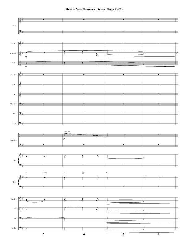 Here In Your Presence (Choral Anthem SATB) Conductor's Score (Word Music Choral / Arr. Tim Paul)