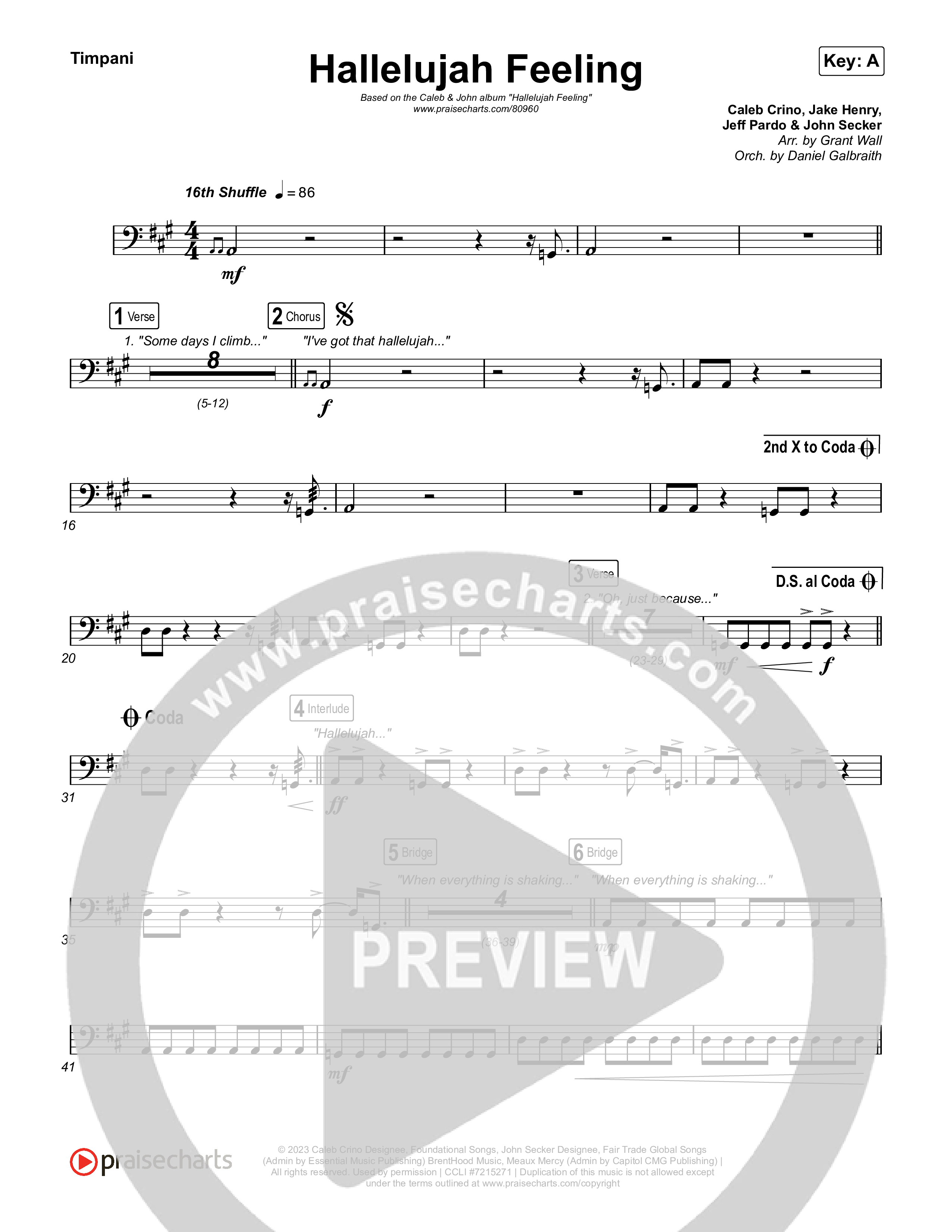 Hallelujah Feeling Timpani (Caleb & John)