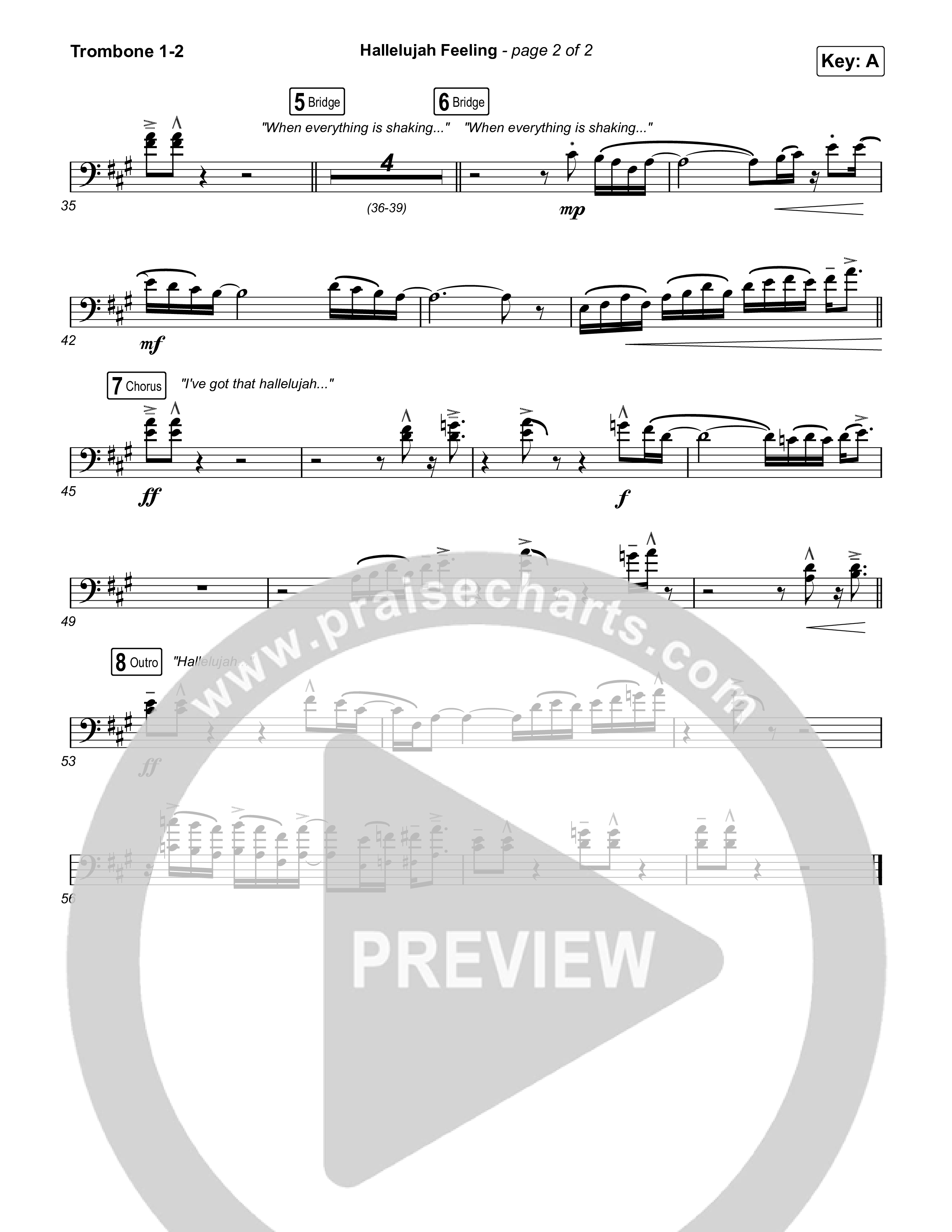 Hallelujah Feeling Trombone 1/2 (Caleb & John)