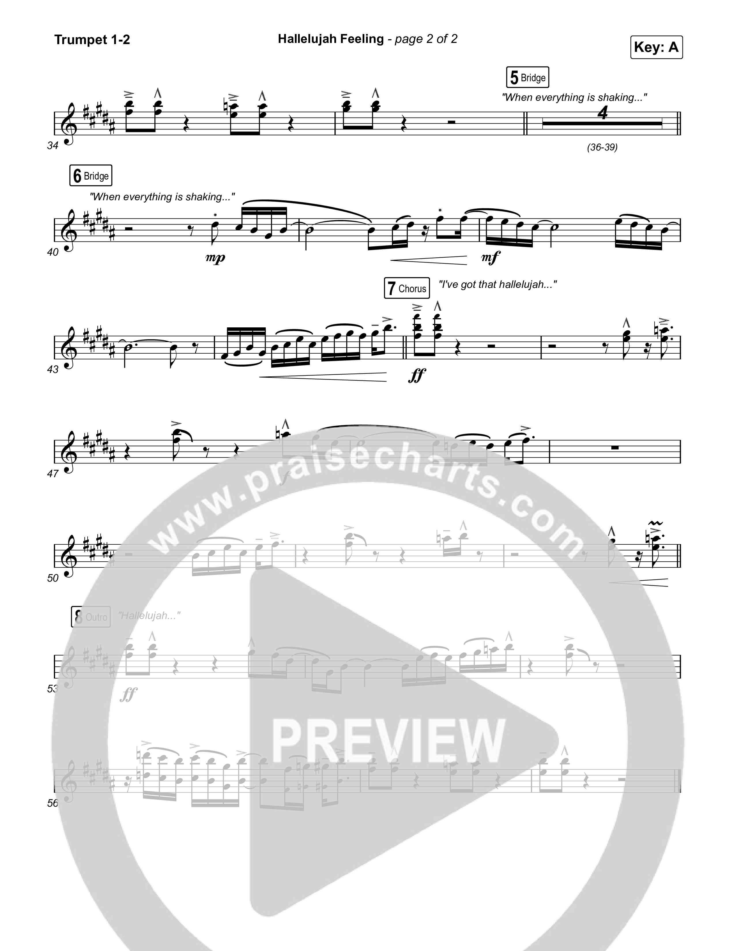 Hallelujah Feeling Trumpet 1,2 (Caleb & John)