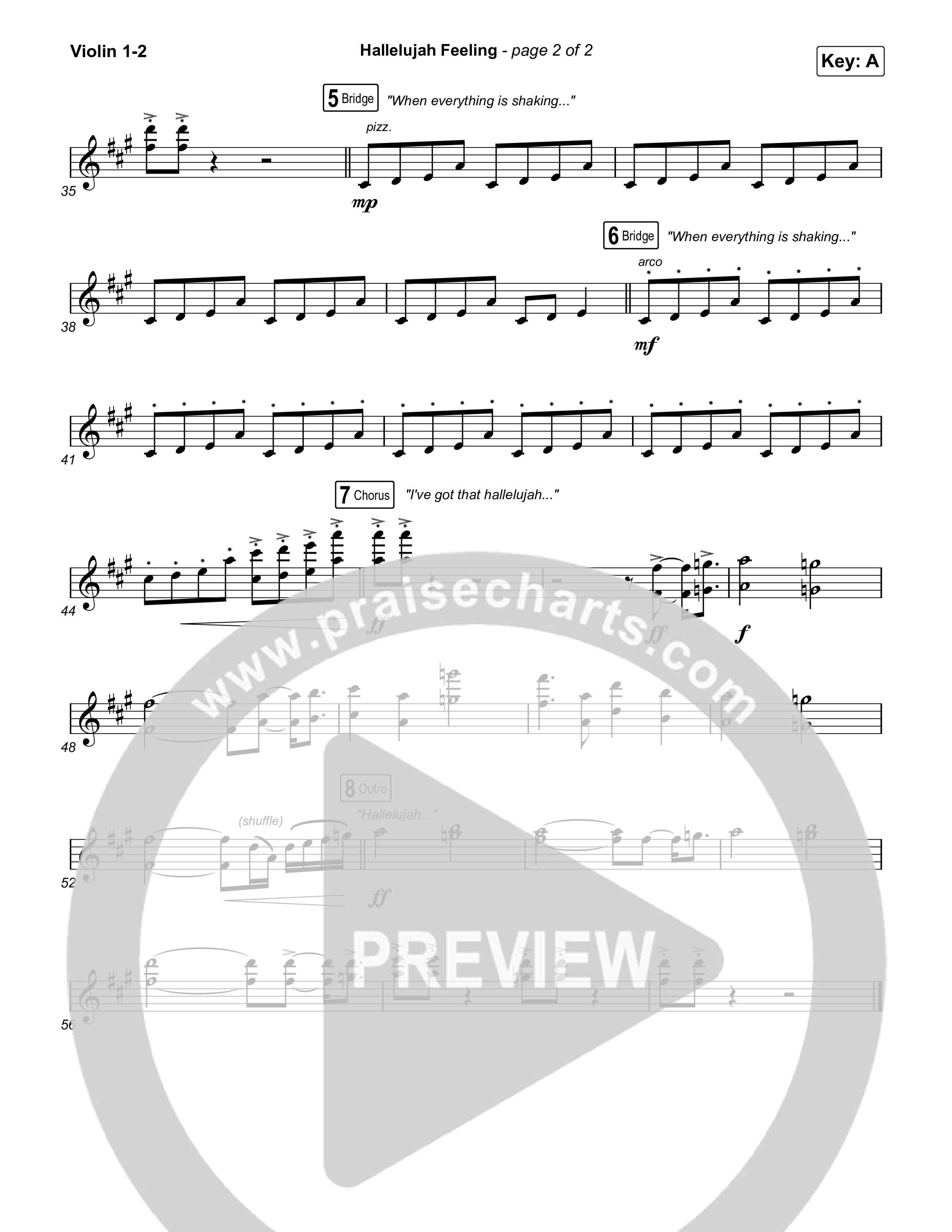 Hallelujah Feeling Violin 1/2 (Caleb & John)