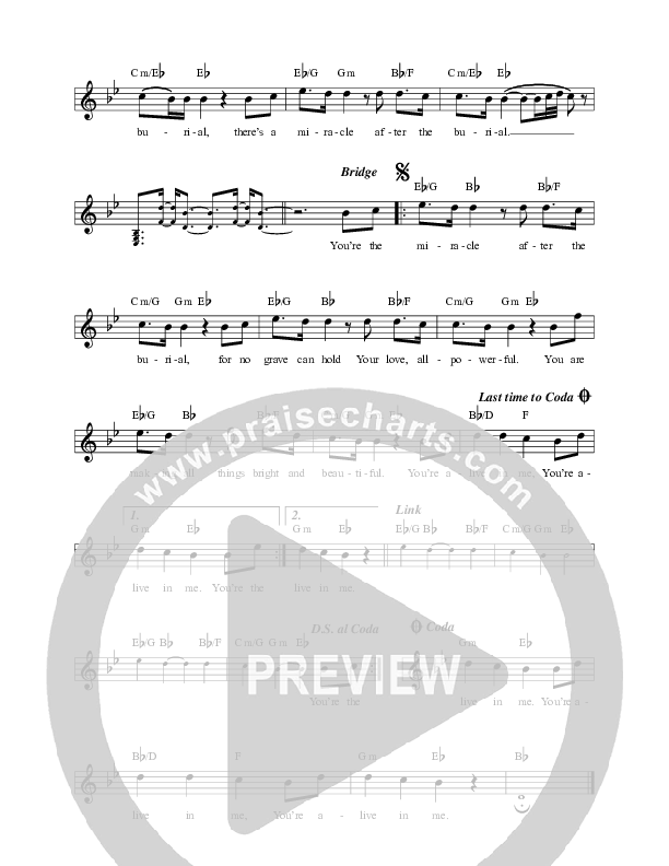 Burial Lead Sheet Melody (Mitch Wong / Hope Darst)