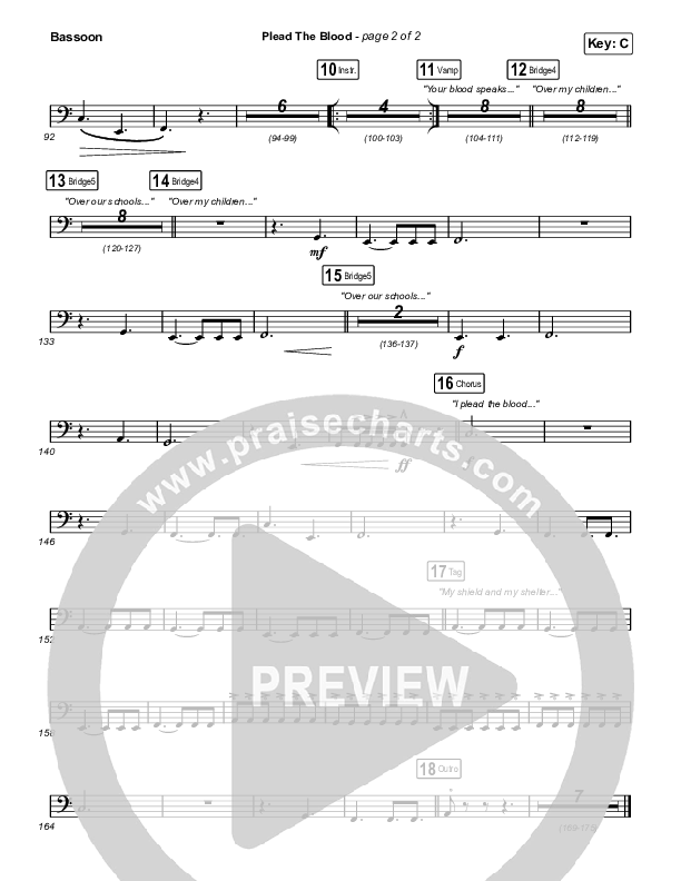 Plead The Blood Bassoon (Chris Davenport / Cody Carnes / Brandon Lake)