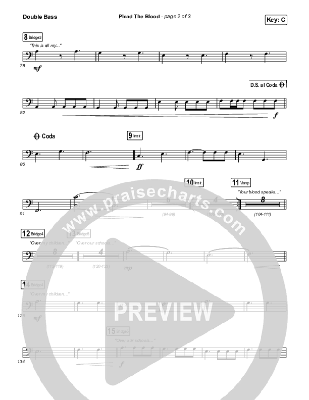 Plead The Blood String Bass (Chris Davenport / Cody Carnes / Brandon Lake)