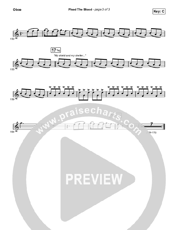 Plead The Blood Oboe (Chris Davenport / Cody Carnes / Brandon Lake)