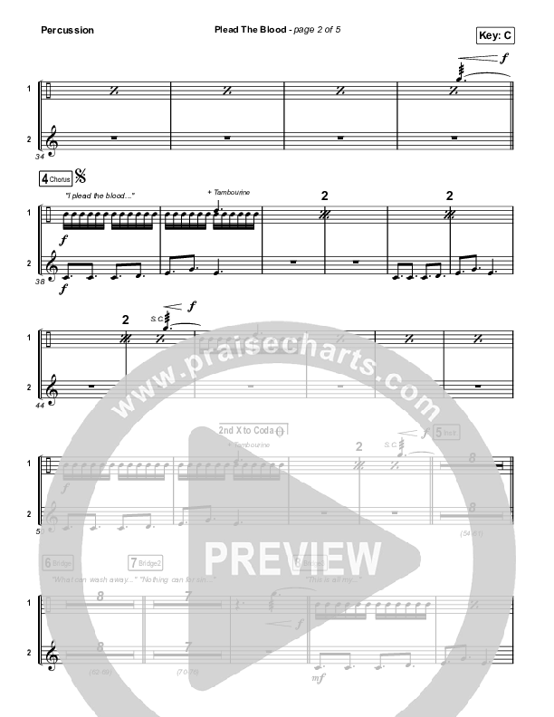 Plead The Blood Percussion (Chris Davenport / Cody Carnes / Brandon Lake)