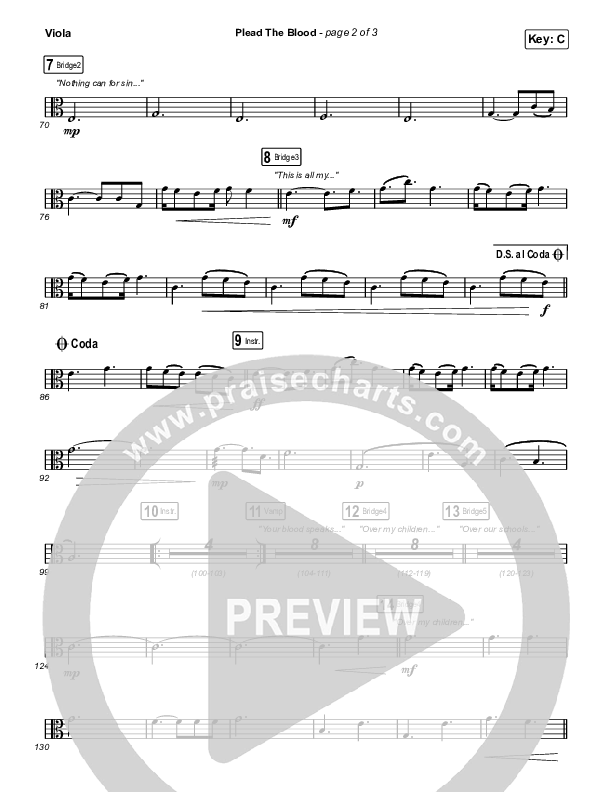 Plead The Blood Viola (Chris Davenport / Cody Carnes / Brandon Lake)