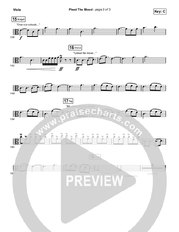 Plead The Blood Viola (Chris Davenport / Cody Carnes / Brandon Lake)