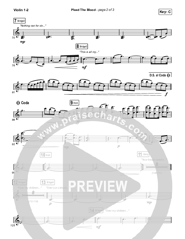 Plead The Blood String Pack (Chris Davenport / Cody Carnes / Brandon Lake)