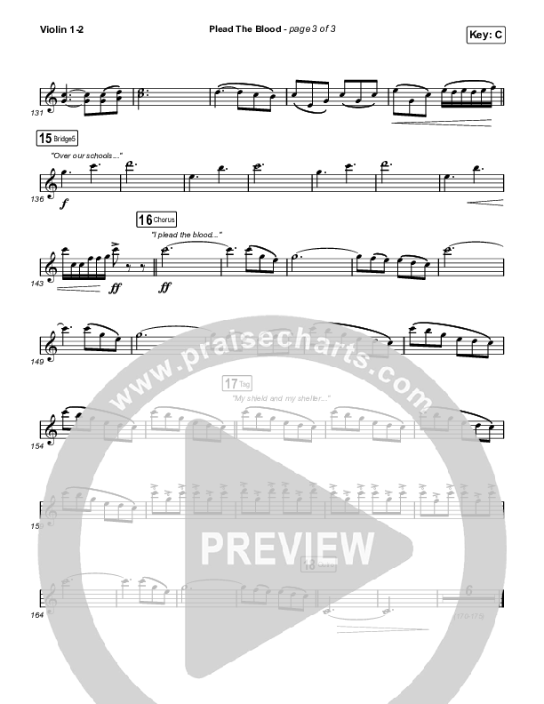 Plead The Blood String Pack (Chris Davenport / Cody Carnes / Brandon Lake)