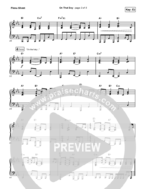 On That Day (Live) Piano Sheet (CityAlight)