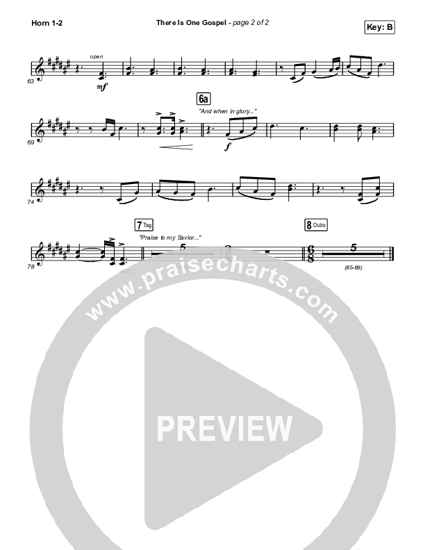 There Is One Gospel (Live) Brass Pack (CityAlight)