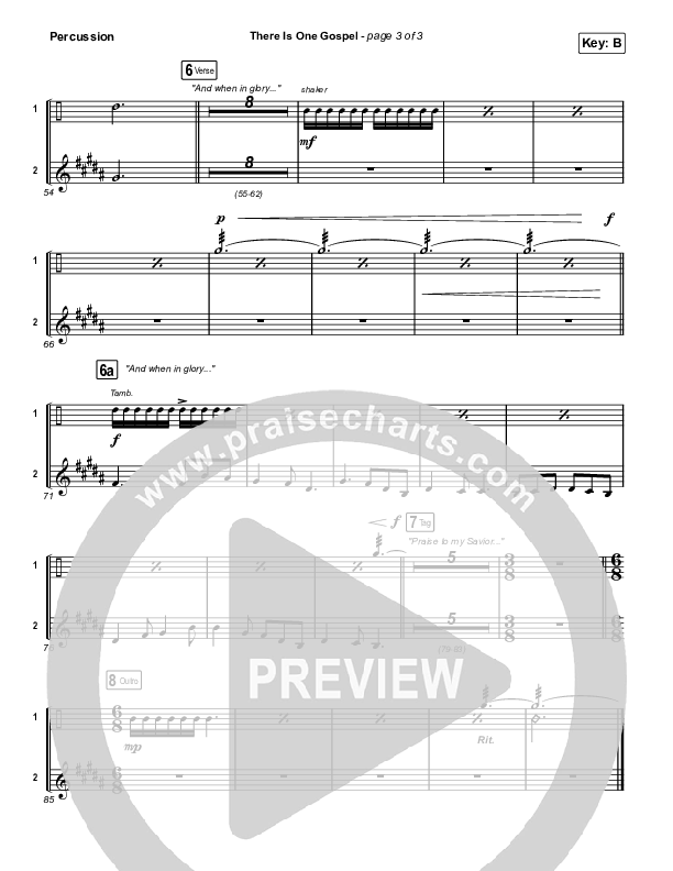 There Is One Gospel (Live) Percussion (CityAlight)