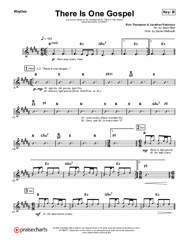 There Is One Gospel (Live) Rhythm Pack (CityAlight)