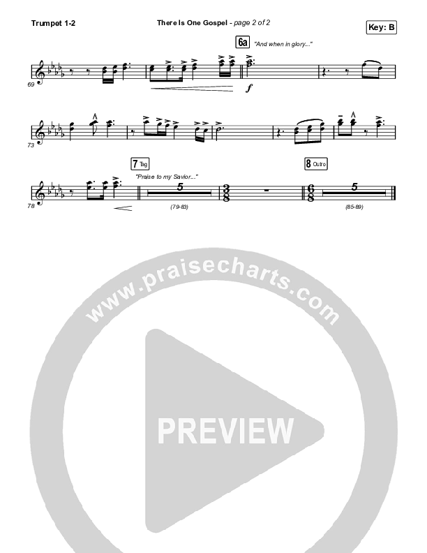 There Is One Gospel (Live) Trumpet 1,2 (CityAlight)