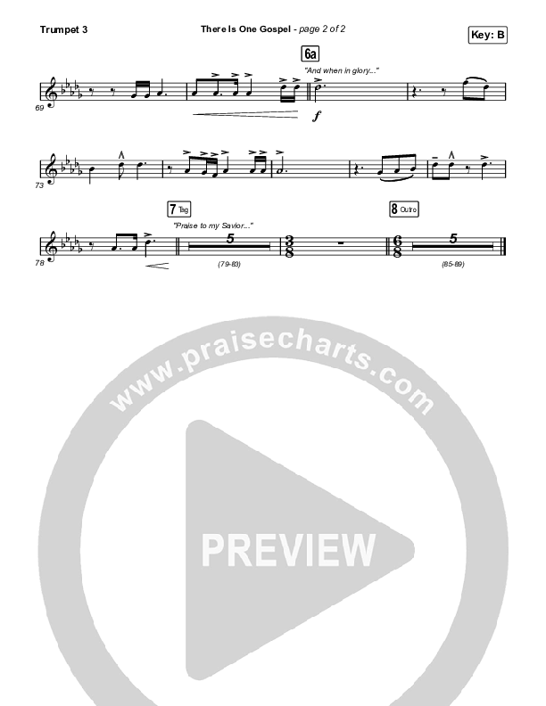 There Is One Gospel (Live) Trumpet 3 (CityAlight)