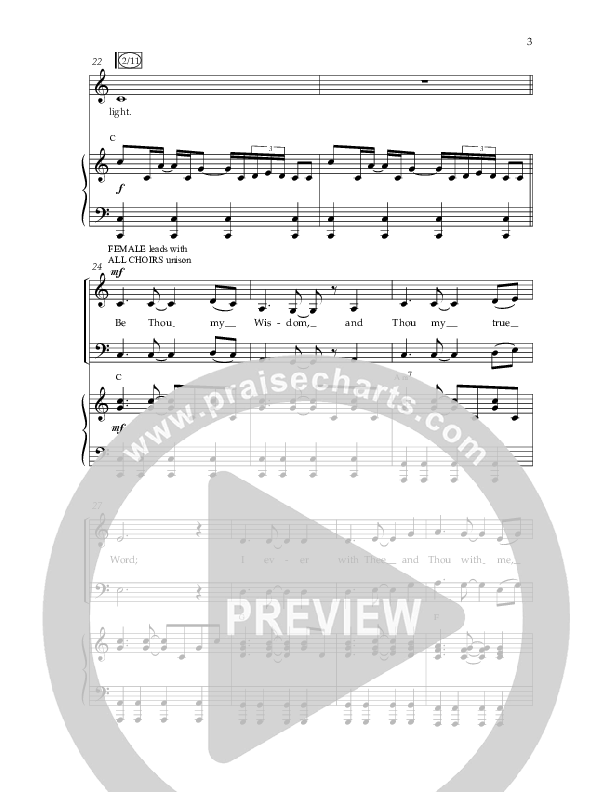 Be Thou My Vision (Choral Anthem SATB) Anthem (SATB/Piano) (Lifeway Choral / Arr. Eric Belvin / Arr. John Bolin / Orch. Cliff Duren)