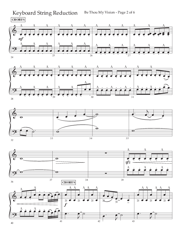 Be Thou My Vision (Choral Anthem SATB) String Reduction (Lifeway Choral / Arr. Eric Belvin / Arr. John Bolin / Orch. Cliff Duren)