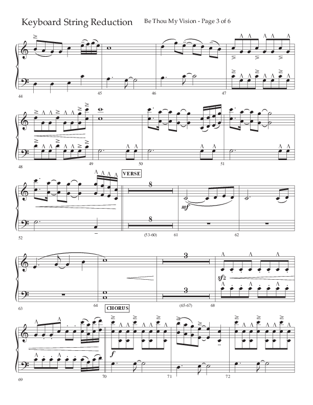 Be Thou My Vision (Choral Anthem SATB) String Reduction (Lifeway Choral / Arr. Eric Belvin / Arr. John Bolin / Orch. Cliff Duren)